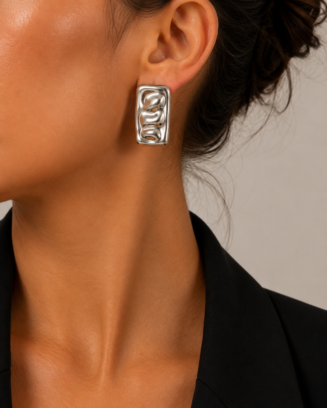 Silver Wave Earrings